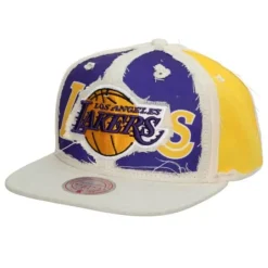 Mitchell & Ness Snapback-Cut Away Snapback Los Angeles Lakers