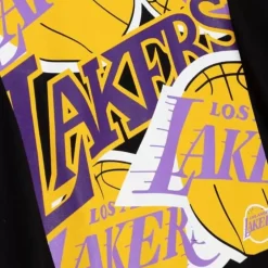 Men Mitchell & Ness T-Shirts & Tops-Cut Up Tee Los Angeles Lakers