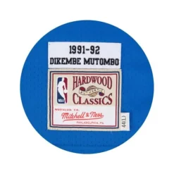 Mitchell & Ness Nba Authentic-Dikembe Mutombo 1991-92 Authentic Jersey Denver Nuggets