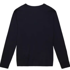 Men Mitchell & Ness T-Shirts & Tops-Distressed Logo Ls Tee Tampa Bay Lightning