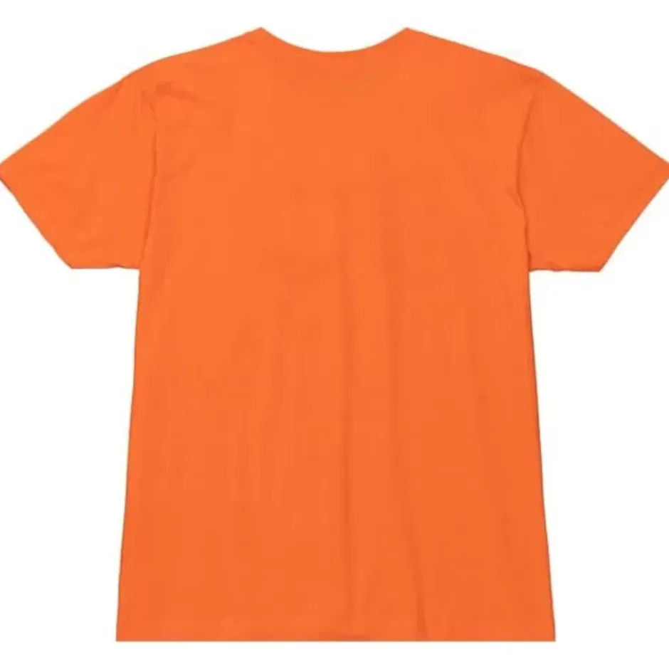 Men Mitchell & Ness T-Shirts & Tops-Distressed Logo Tee Philadelphia Flyers