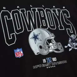Men Mitchell & Ness T-Shirts & Tops-Division Ls Tee Dallas Cowboys