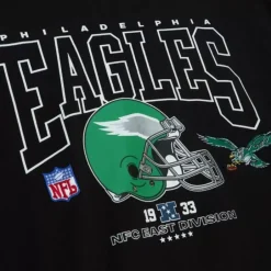 Men Mitchell & Ness T-Shirts & Tops-Division Ls Tee Philadelphia Eagles