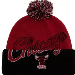 Mitchell & Ness Knit-Double Take Pom Knit Hwc Chicago Bulls