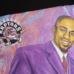 Men Mitchell & Ness T-Shirts & Tops-Draft Day Colorwash Tee Toronto Raptors Vince Carter