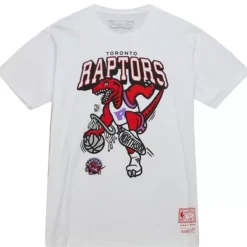 Men Mitchell & Ness T-Shirts & Tops-Dunk Tee Toronto Raptors