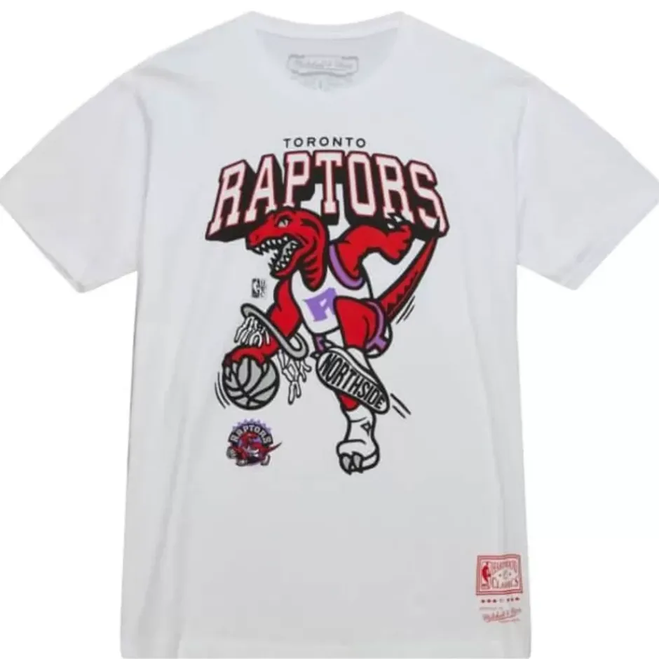 Men Mitchell & Ness T-Shirts & Tops-Dunk Tee Toronto Raptors