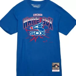 Men Mitchell & Ness T-Shirts & Tops-Earthquake Tee Chicago White Sox