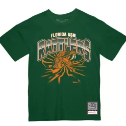Men Mitchell & Ness T-Shirts & Tops-Earthquake Tee Florida A&M University