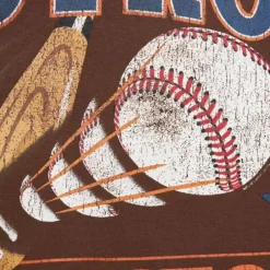 Men Mitchell & Ness Hoodies & Sweatshirts-Easy Cool Crewneck Sweatshirt Houston Astros