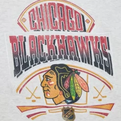 Men Mitchell & Ness Hoodies & Sweatshirts-Easy Cool Crewneck Sweatshirt Chicago Blackhawks