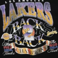 Men Mitchell & Ness Hoodies & Sweatshirts-Easy Cool Crewneck Sweatshirt Los Angeles Lakers