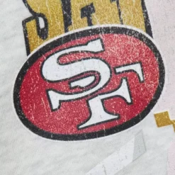 Men Mitchell & Ness Hoodies & Sweatshirts-Easy Cool Crewneck Sweatshirt San Francisco 49Ers
