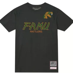 Men Mitchell & Ness T-Shirts & Tops-Elite Tee Florida A&M University