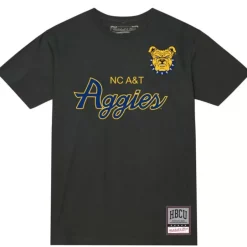 Men Mitchell & Ness T-Shirts & Tops-Elite Tee North Carolina A&T University