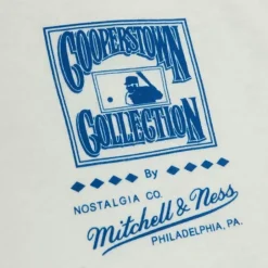 Men Mitchell & Ness T-Shirts & Tops-Emblem Ringer Los Angeles Dodgers Fernando Valenzuela