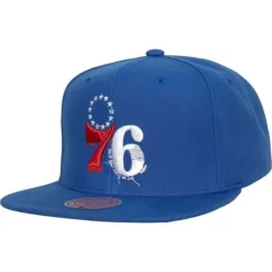 Mitchell & Ness Snapback-Embroidery Glitch Snapback Philadelphia 76Ers