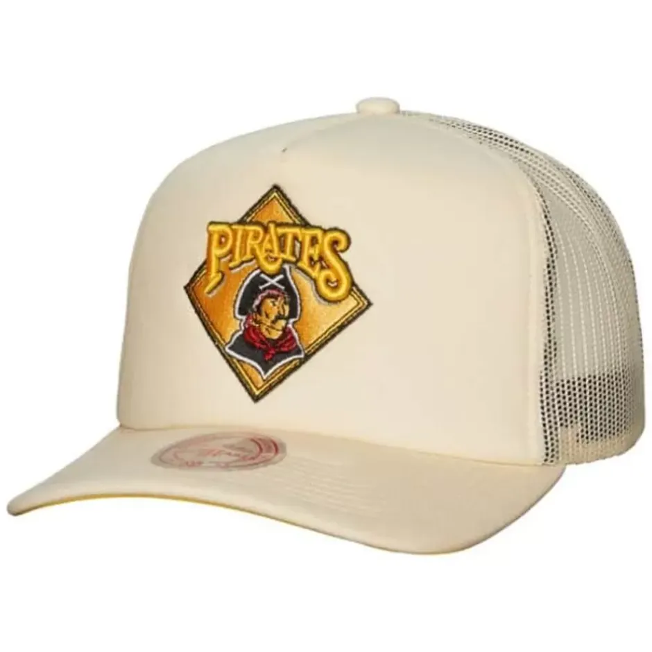 Mitchell & Ness Snapback-Evergreen Trucker Snapback Coop Pittsburgh Pirates
