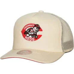 Mitchell & Ness Snapback-Evergreen Trucker Snapback Coop Cincinnati Reds