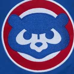 Men Mitchell & Ness Jackets & Outerwear-Exploded Logo Warm Up Jacket Chicago Cubs