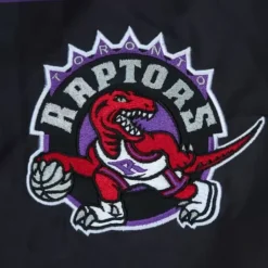 Men Mitchell & Ness Jackets & Outerwear-Exploded Logo Warm Up Jacket Toronto Raptors
