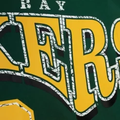 Men Mitchell & Ness Hoodies & Sweatshirts-Fashion Fleece Crew Green Bay Packers