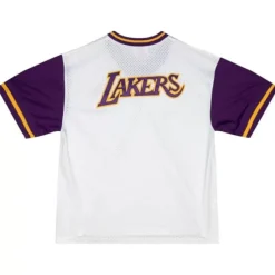 Men Mitchell & Ness T-Shirts & Tops-Fashion Mesh V-Neck Los Angeles Lakers