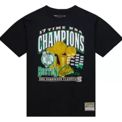 Men Mitchell & Ness T-Shirts & Tops-Finals Tee Boston Celtics