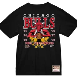 Men Mitchell & Ness T-Shirts & Tops-Finals Tee Chicago Bulls