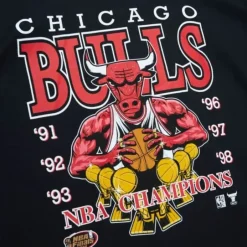 Men Mitchell & Ness T-Shirts & Tops-Finals Tee Chicago Bulls
