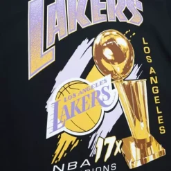 Men Mitchell & Ness T-Shirts & Tops-Finals Tee Los Angeles Lakers