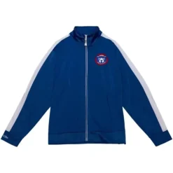 Men Mitchell & Ness Jackets & Outerwear-Flashback Track Jacket Chicago Cubs