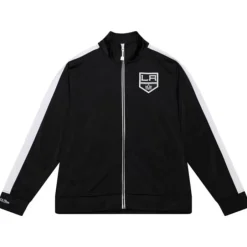 Men Mitchell & Ness Jackets & Outerwear-Flashback Track Jacket Los Angeles Kings