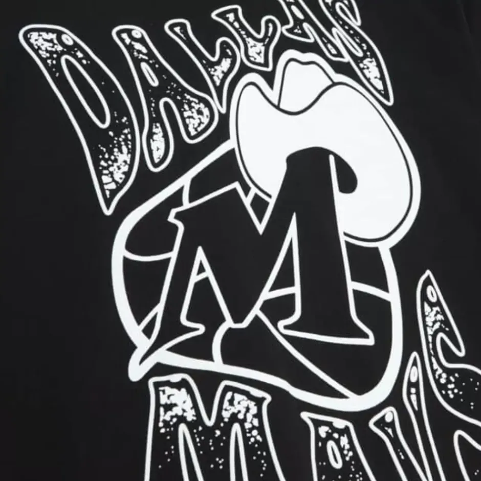 Men Mitchell & Ness T-Shirts & Tops-Flashbacks Tee Dallas Mavericks
