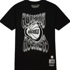 Men Mitchell & Ness T-Shirts & Tops-Flashbacks Tee Houston Rockets