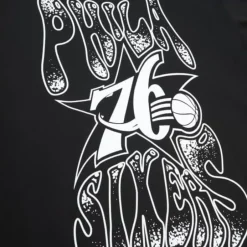 Men Mitchell & Ness T-Shirts & Tops-Flashbacks Tee Philadelphia 76Ers