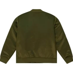 Men Mitchell & Ness Jackets & Outerwear-Flight Satin Bomber Jacket Los Angeles Lakers