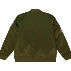 Men Mitchell & Ness Jackets & Outerwear-Flight Satin Bomber Jacket Chicago Bulls