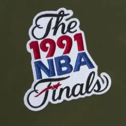 Men Mitchell & Ness Jackets & Outerwear-Flight Satin Bomber Jacket Chicago Bulls