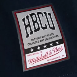 Men Mitchell & Ness T-Shirts & Tops-Football Helmet Graphic Tee Jackson State University