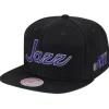 Mitchell & Ness Snapback-Foundation Script Snapback Hwc Utah Jazz