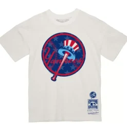 Men Mitchell & Ness T-Shirts & Tops-Freedom Tee New York Yankees