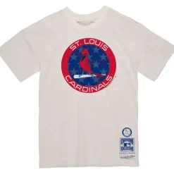 Men Mitchell & Ness T-Shirts & Tops-Freedom Tee St. Louis Cardinals