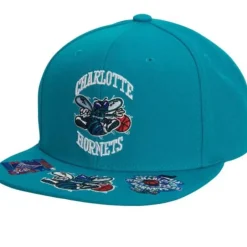 Mitchell & Ness Snapback-Front Face Snapback Hwc Charlotte Hornets