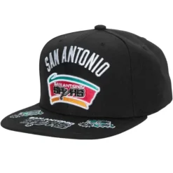 Mitchell & Ness Snapback-Front Loaded Snapback Hwc San Antonio Spurs