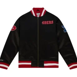 Men Mitchell & Ness Jackets & Outerwear-Fttb Heavyweight Satin Jacket San Francisco 49Ers