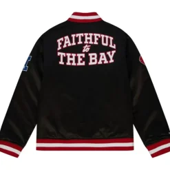 Men Mitchell & Ness Jackets & Outerwear-Fttb Heavyweight Satin Jacket San Francisco 49Ers