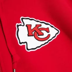 Men Mitchell & Ness Hoodies & Sweatshirts-Full Zip Fleece Kansas City Chiefs