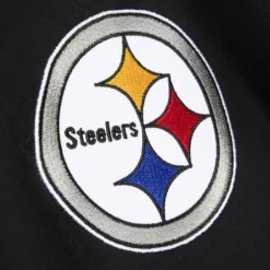 Men Mitchell & Ness Hoodies & Sweatshirts-Full Zip Fleece Pittsburgh Steelers