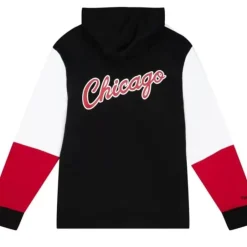 Men Mitchell & Ness Hoodies & Sweatshirts-Fusion Fleece 2.0 Chicago Bulls